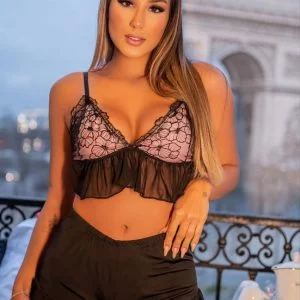 pijama flores para ella